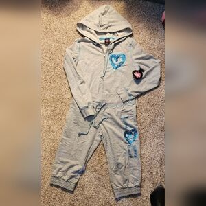 2 piece set Hard Candy jacket sweatshirt & Capri pant sequin Lg